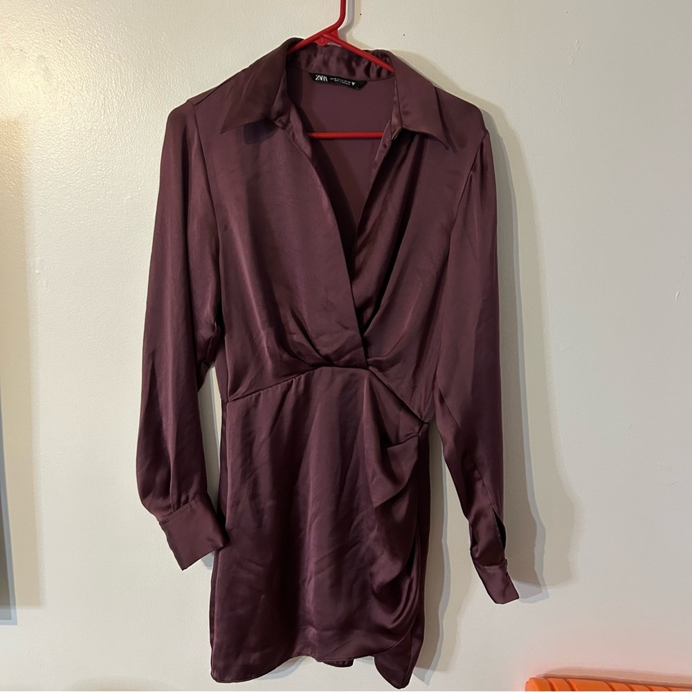 Zara satin mini dress